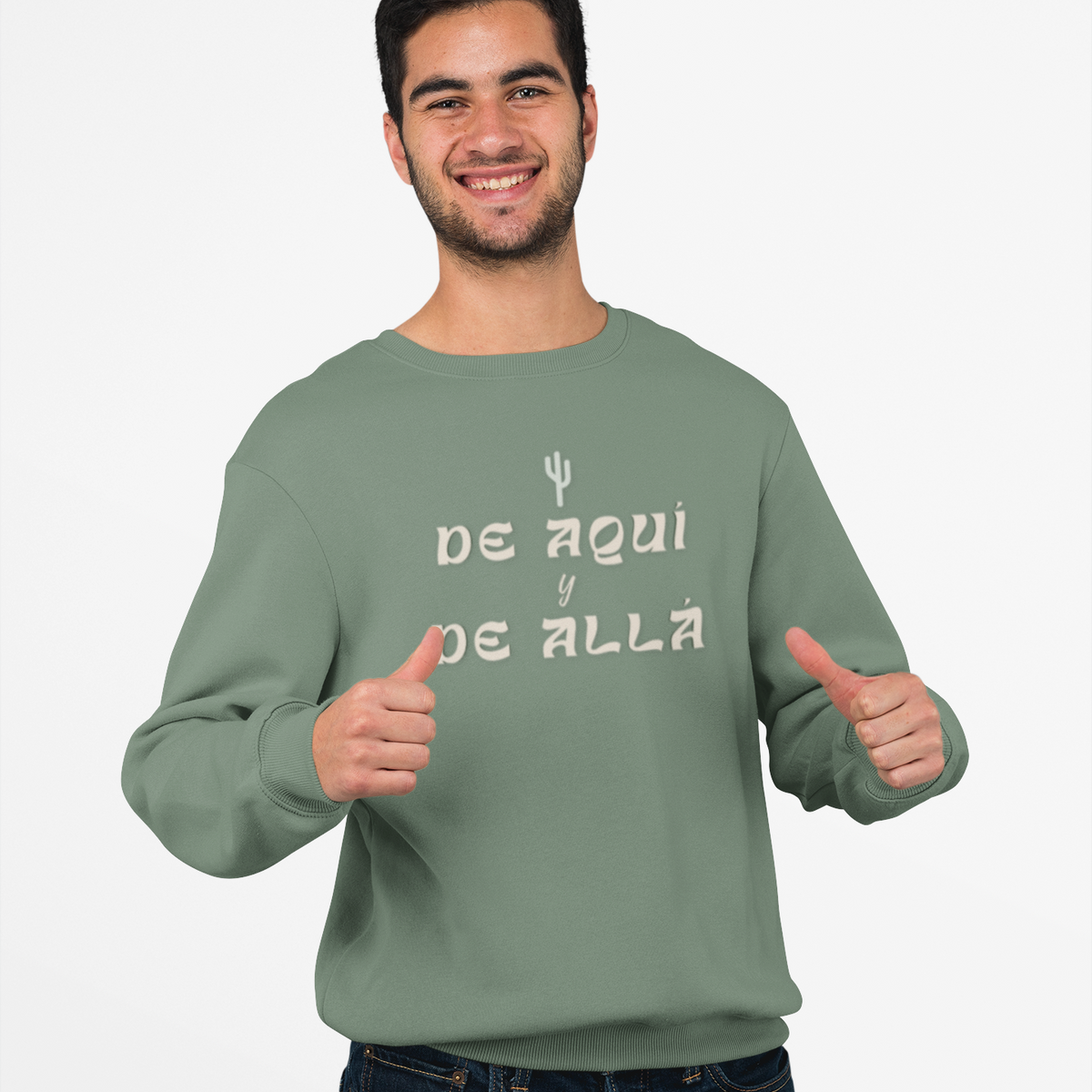 De Aquí y De Allá Pull-Over Light Logo