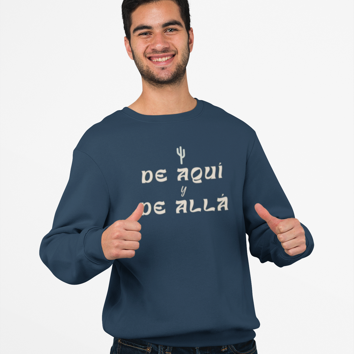 De Aquí y De Allá Pull-Over Light Logo