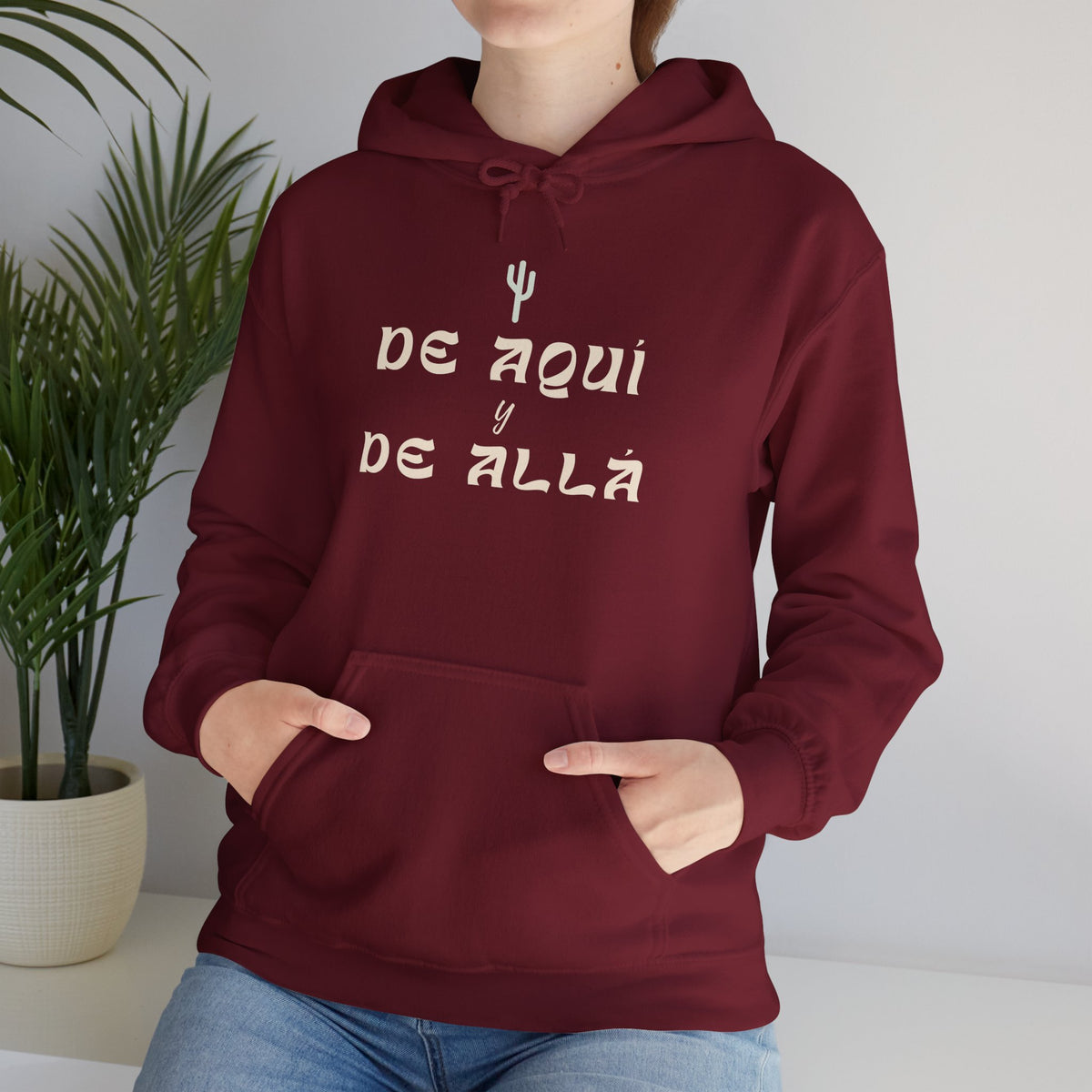 De Aquí y De Allá Hooded Sweatshirt - Light Logo